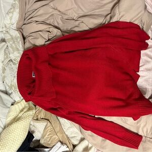Karen Scott Vibrant Red Turtleneck Sweater